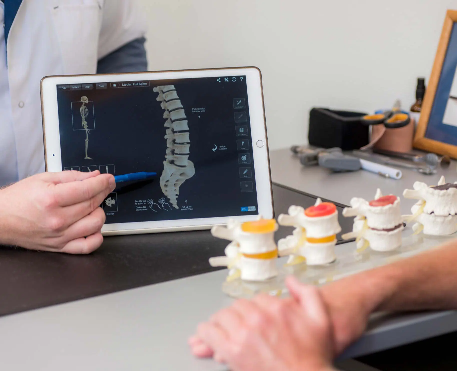 Ruggenwervel bij chiropractie